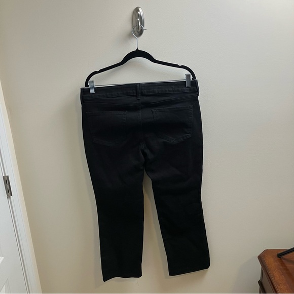 NYDJ Marilyn Straight Jeans with Lift Tuck Technology in Black Size 14 Petite - Picture 6 of 13